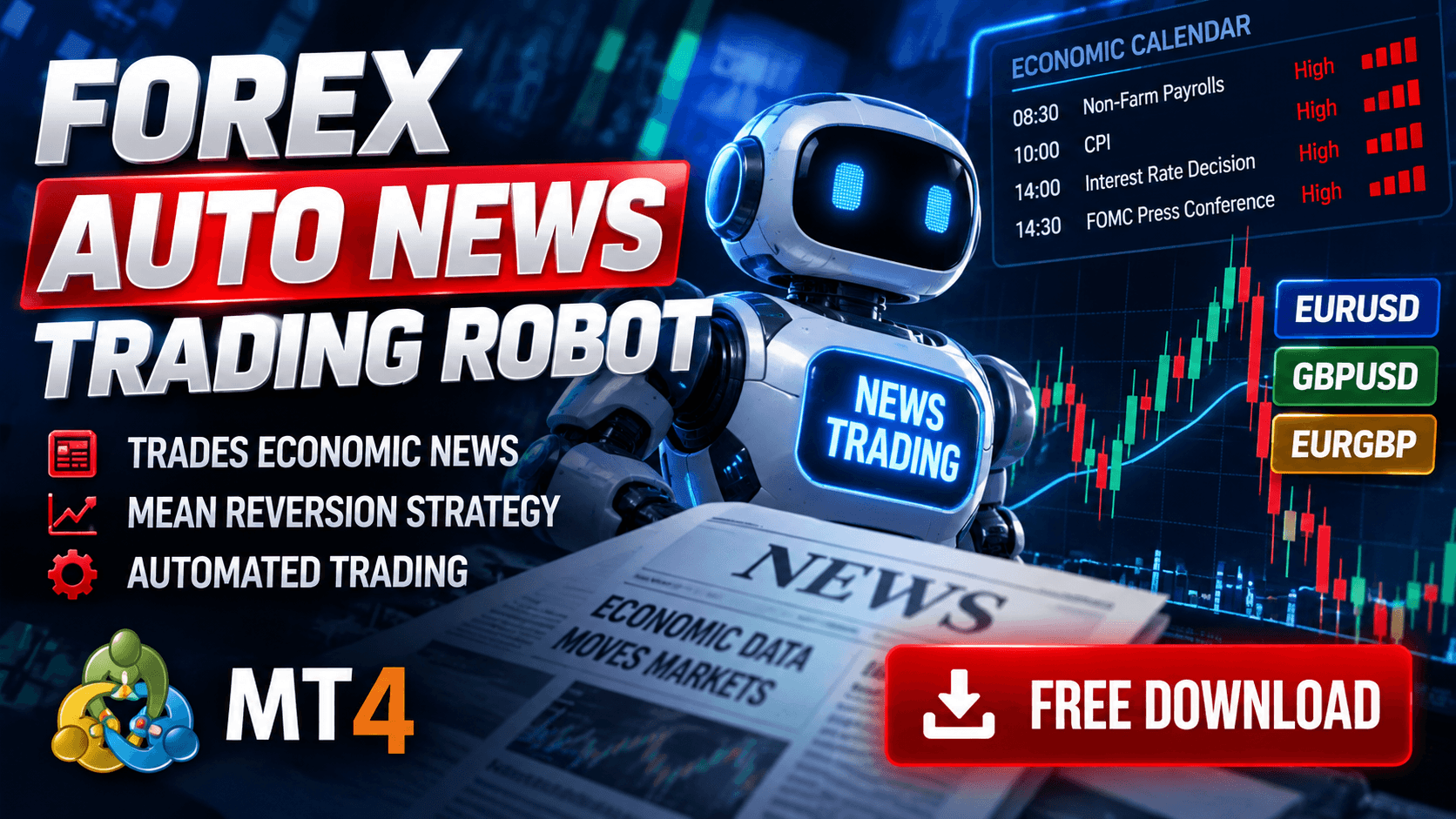 Forex Auto News Trading Robot MT4 Free Download – Review & Results 1