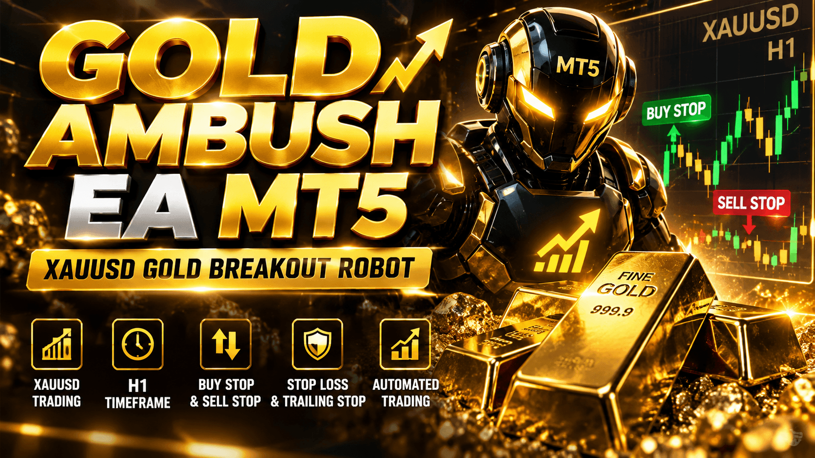 Gold Ambush EA MT5 Free Download – XAUUSD Strategy & Review 1