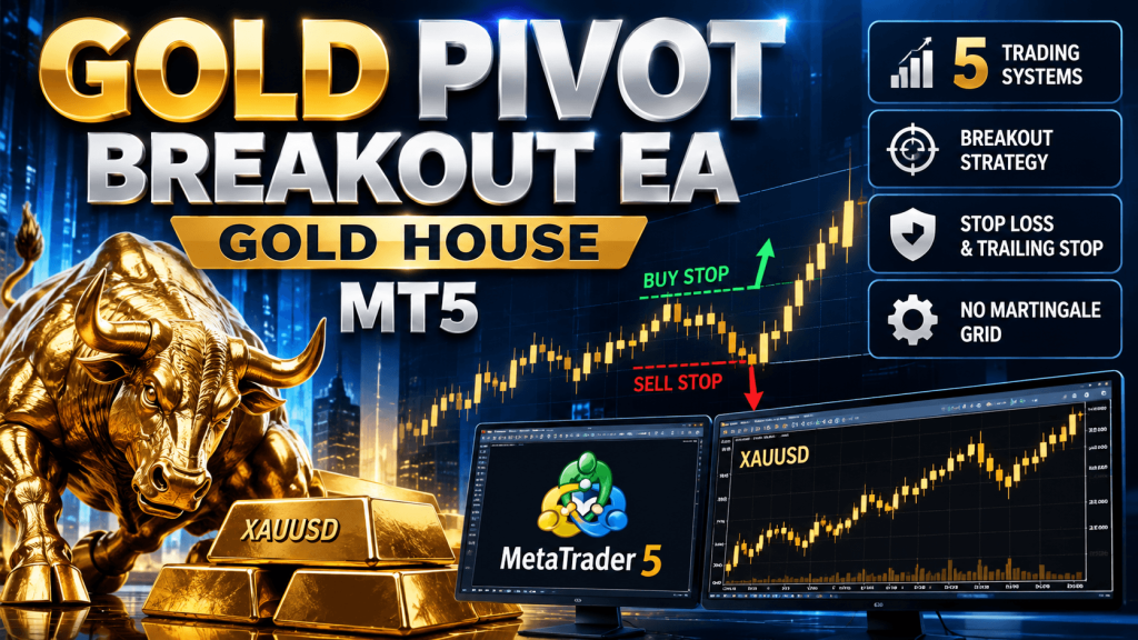 Gold Pivot Breakout EA MT5 Free Download – Gold House Review 1