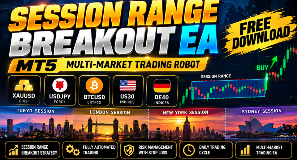Session Range Breakout EA MT5 Free Download – Multi-Market Trading Robot Review 1